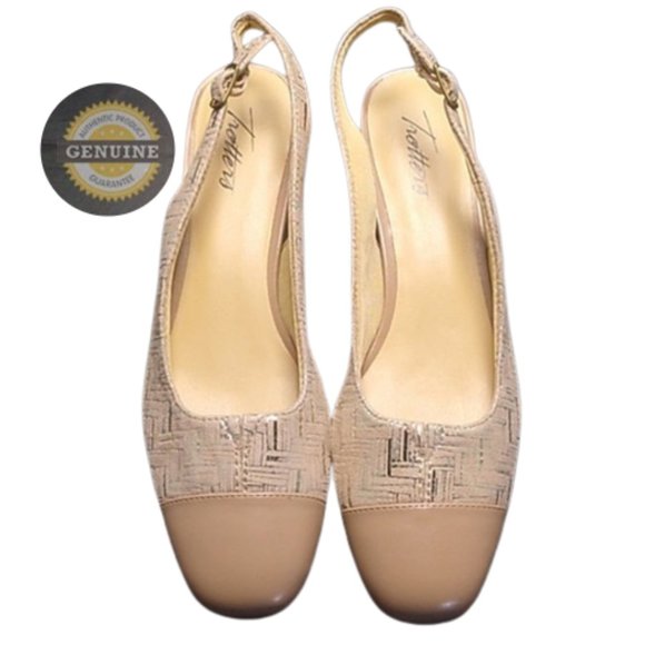 Trotters Shoes - Trotters Women's Dea Slingback Sandals Blush Metallic